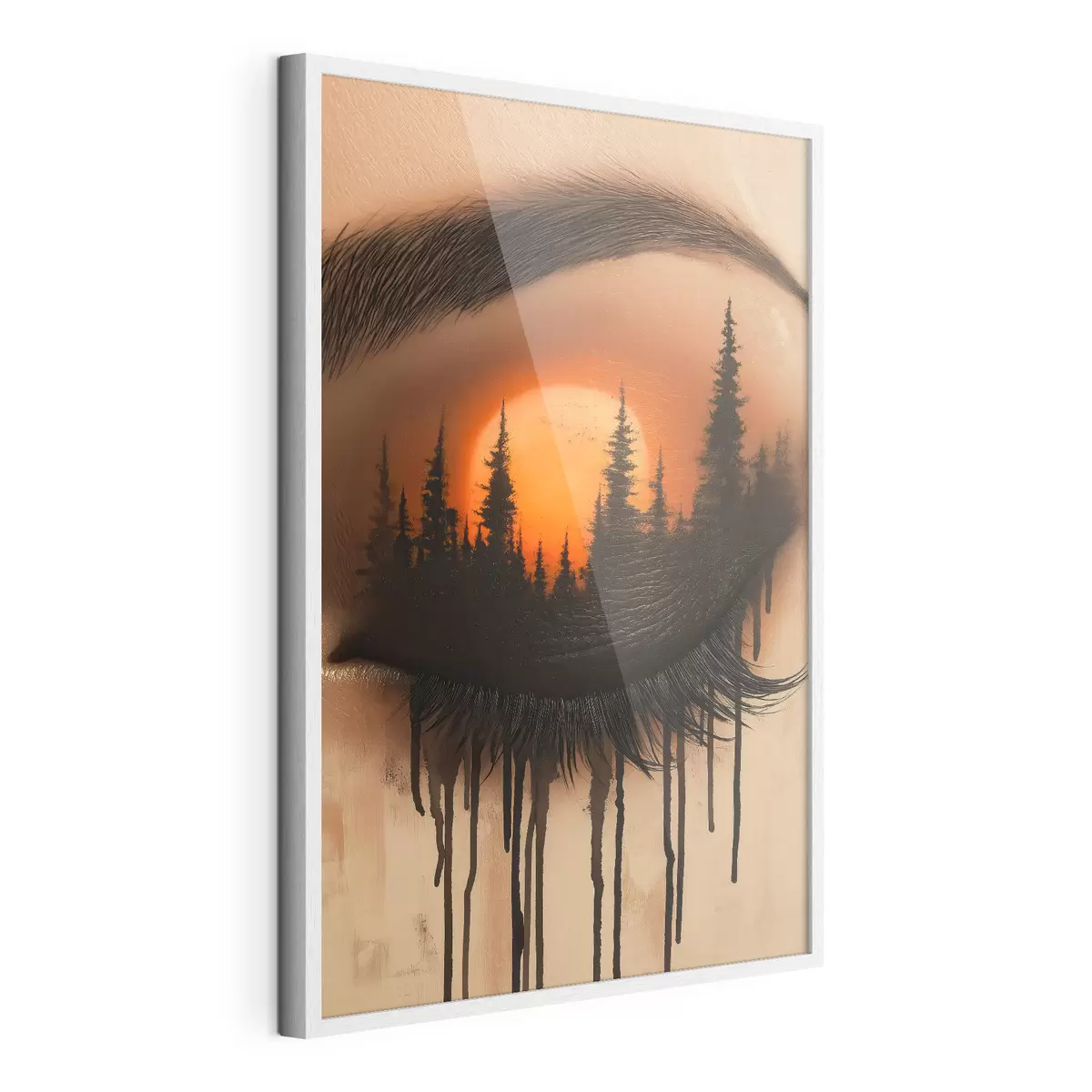 Poster Le coucher de soleil dans ses yeux f51048