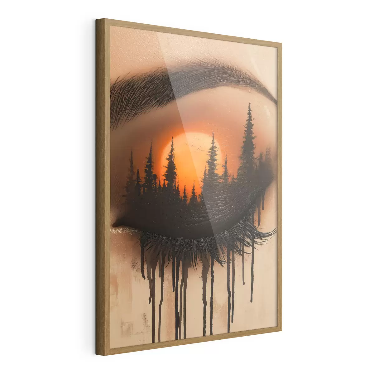 Poster Le coucher de soleil dans ses yeux f51048