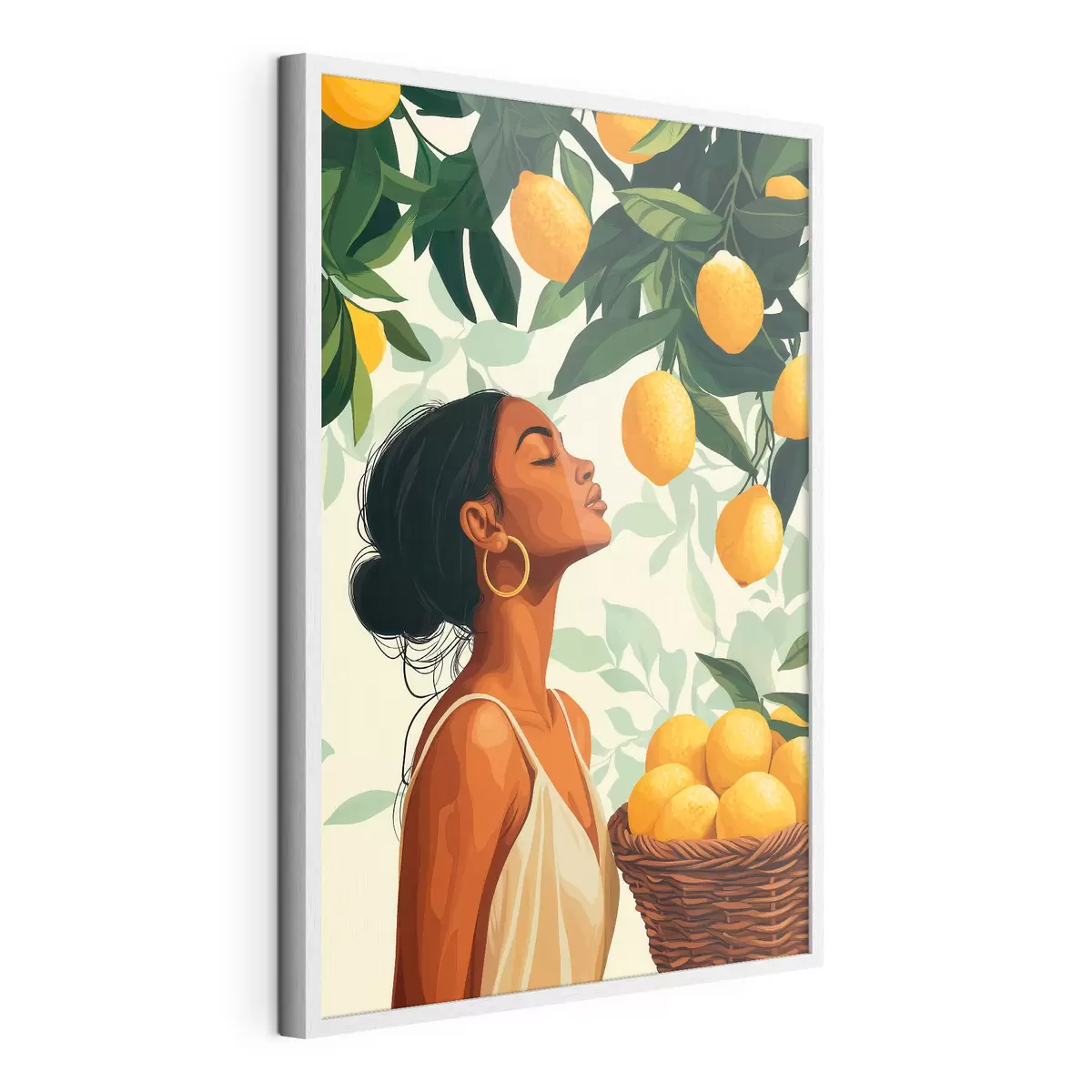 Poster Une fille parmi les citrons f51049