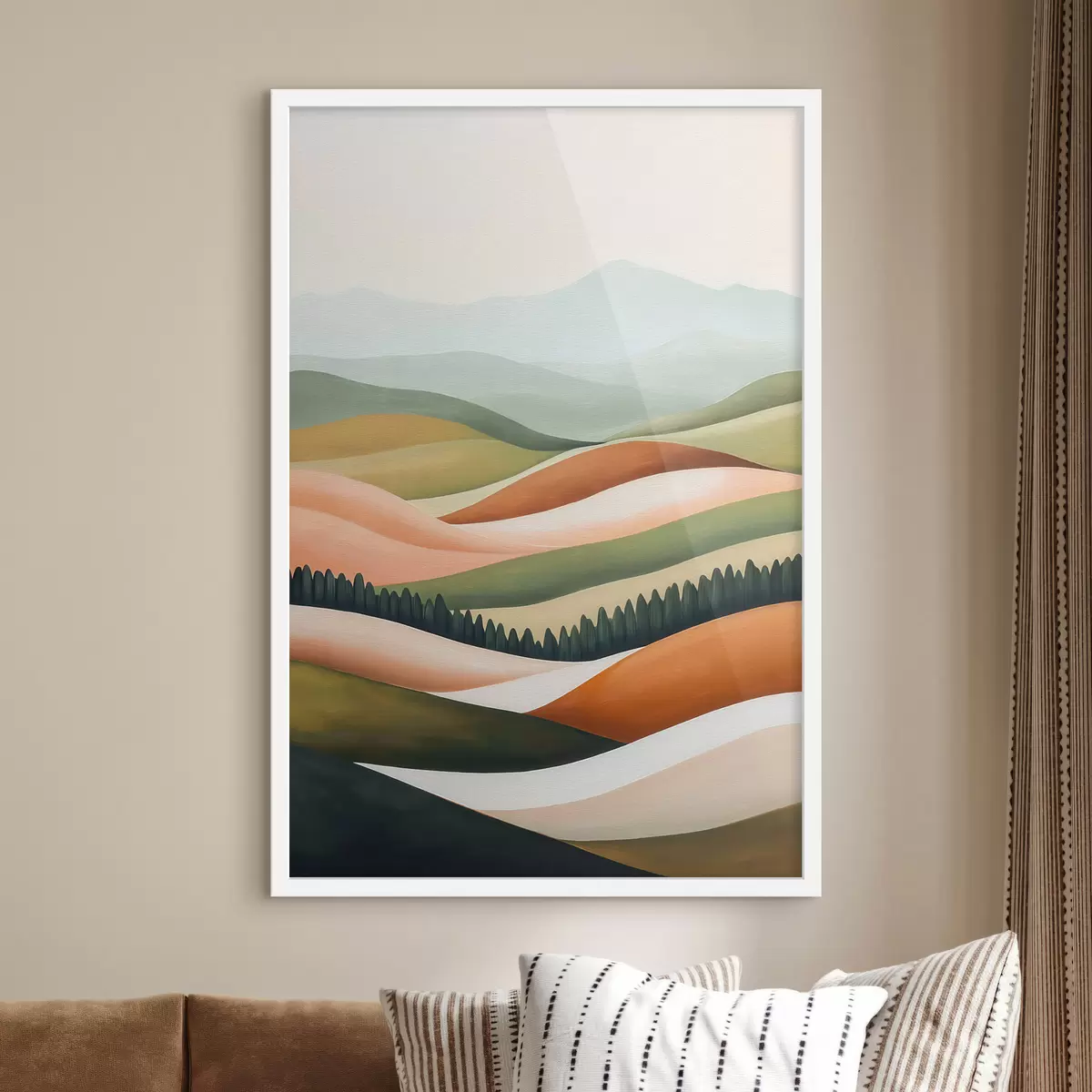 Poster Collines colorées f51056