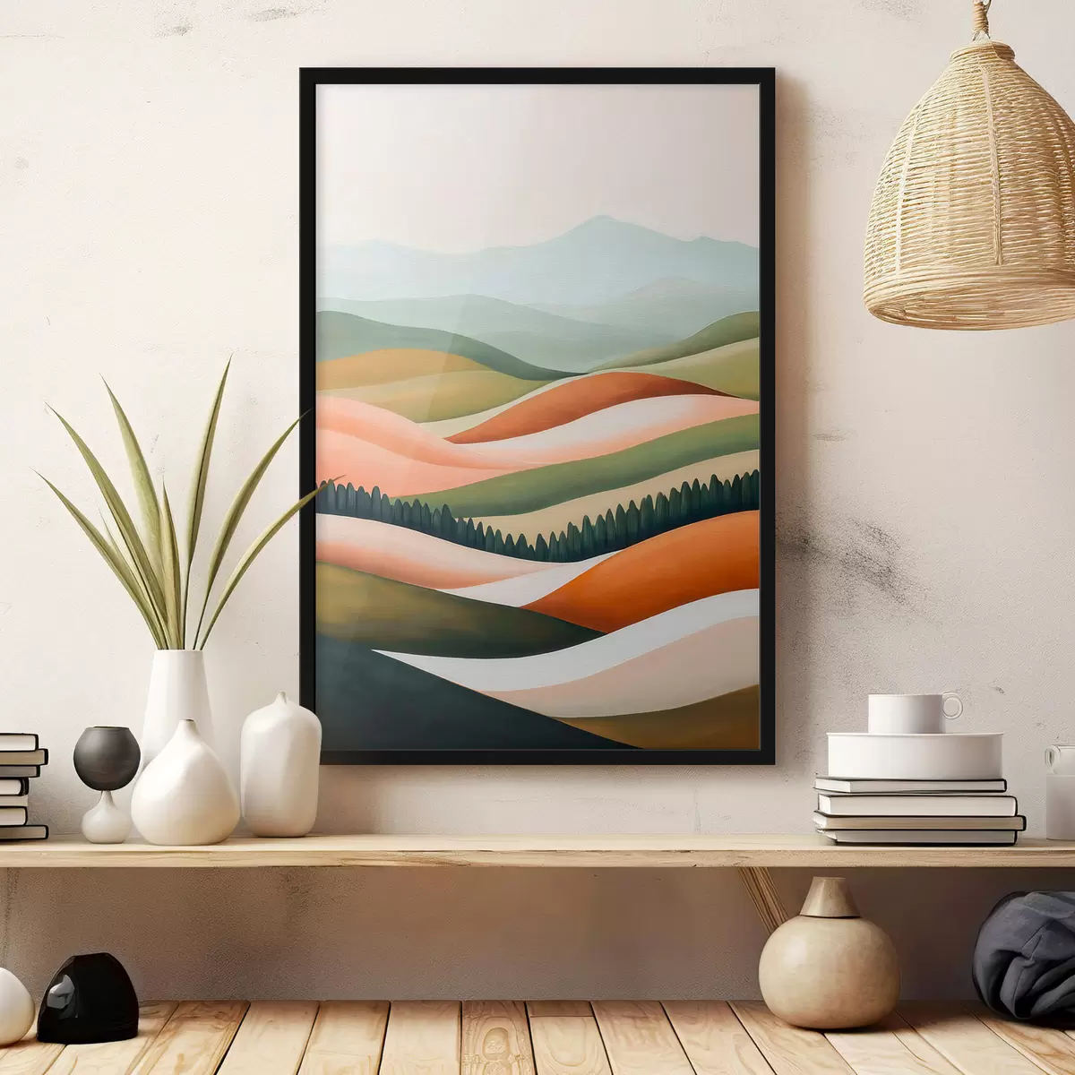 Poster Collines colorées f51056