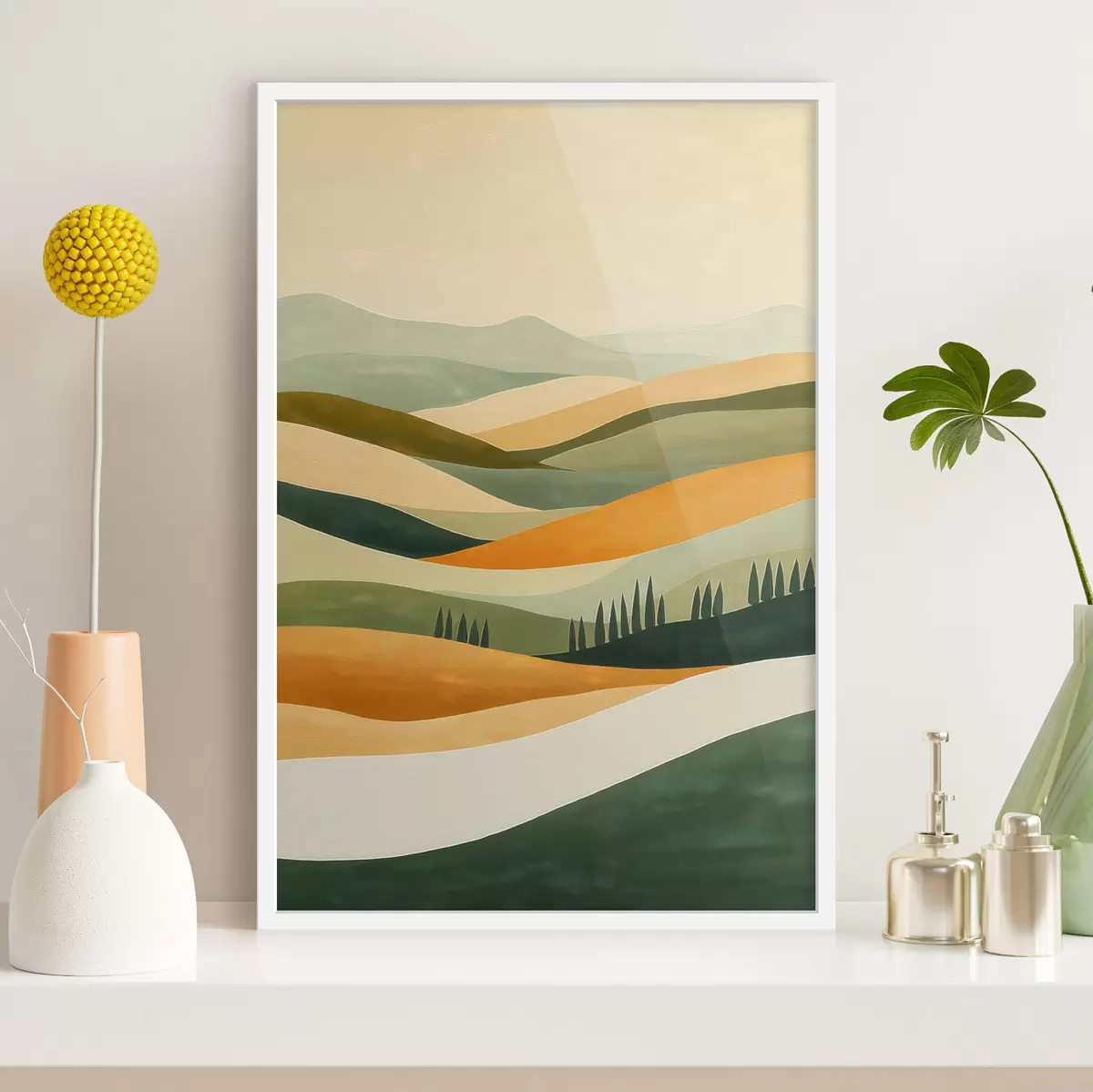 Poster Collines colorées f51057