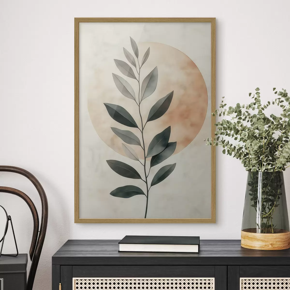 Poster Une branche avec des feuilles f51060
