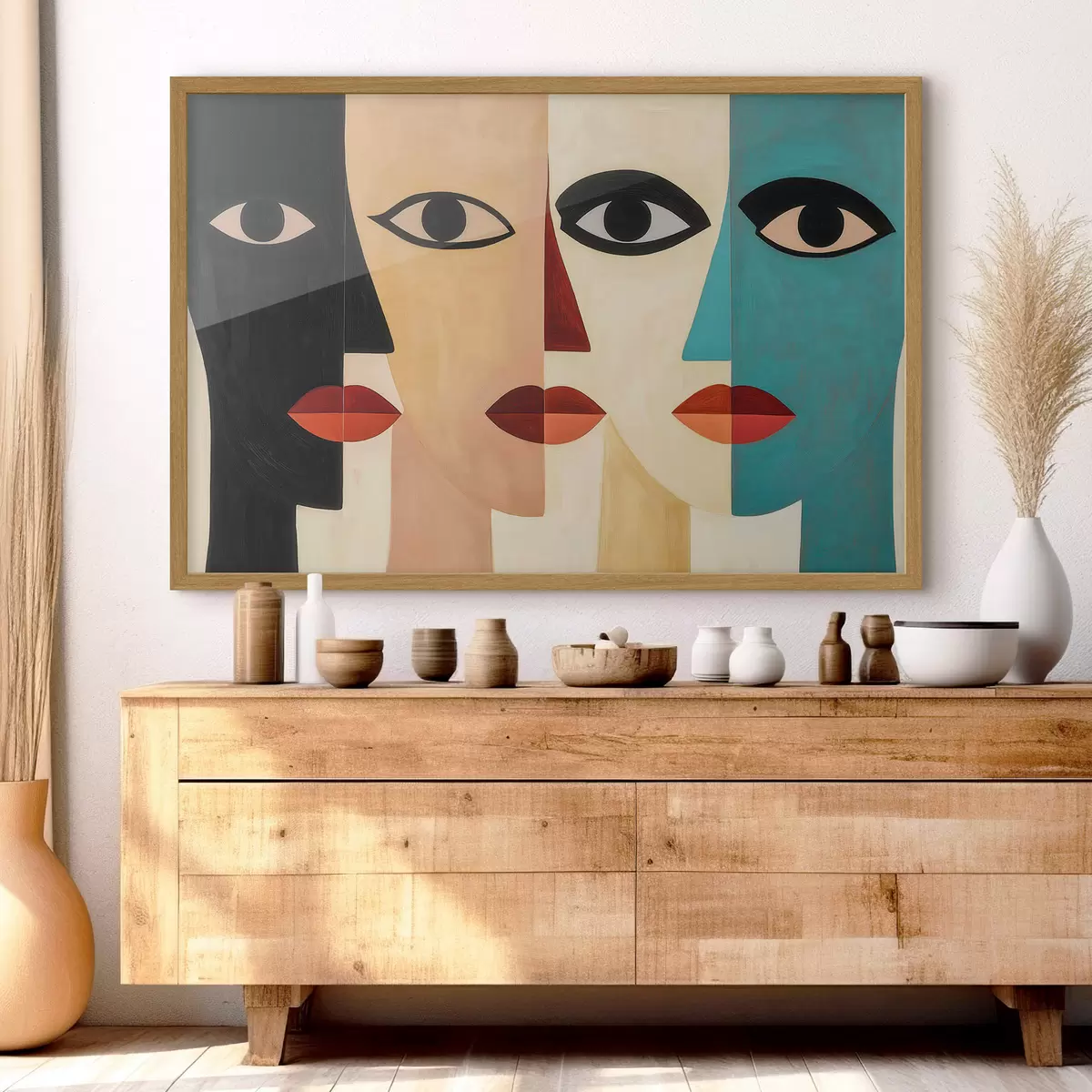Poster Visages abstraits f51063