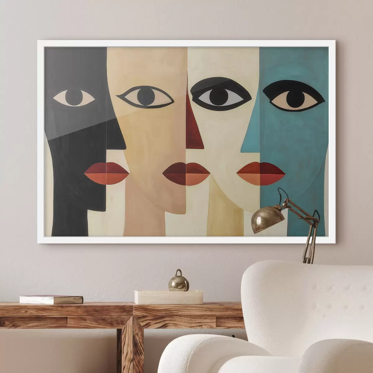 Poster Visages abstraits f51063