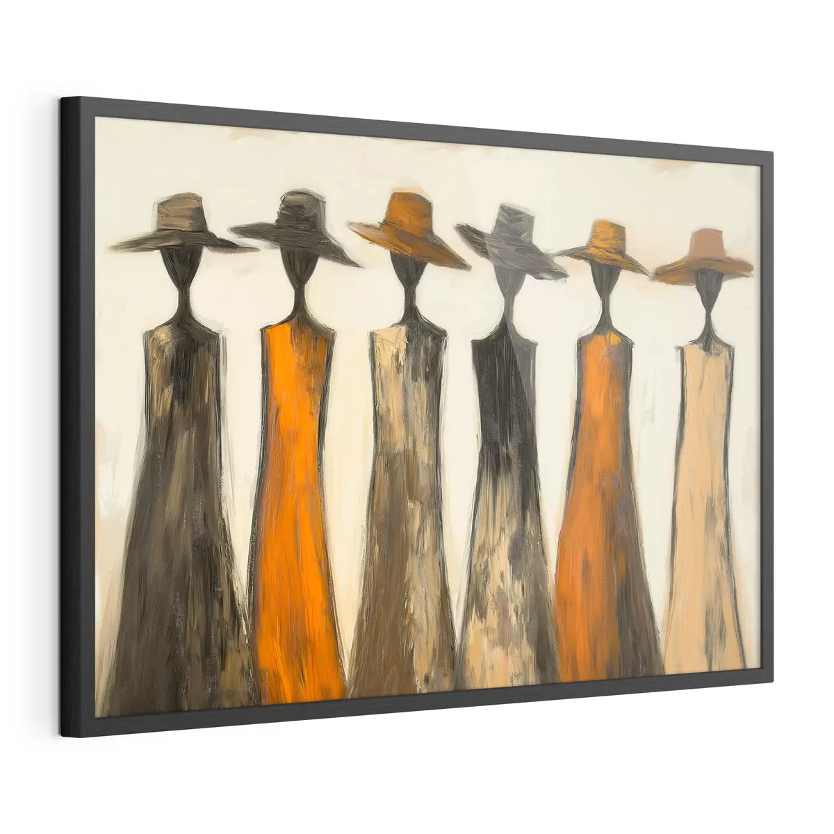 Poster Silhouettes coiffées de chapeaux f51064