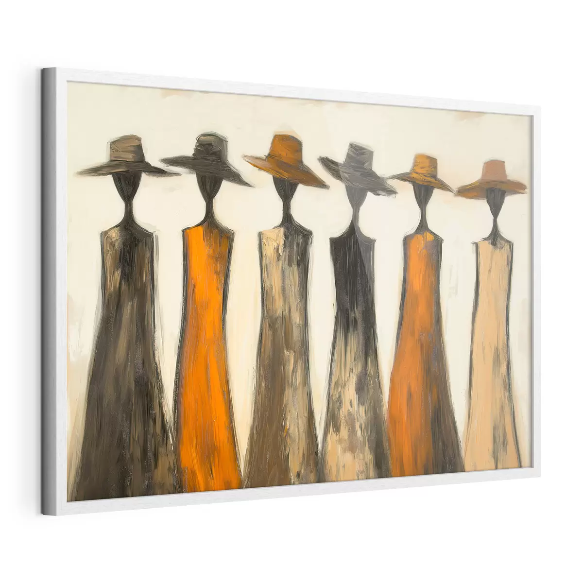 Poster Silhouettes coiffées de chapeaux f51064