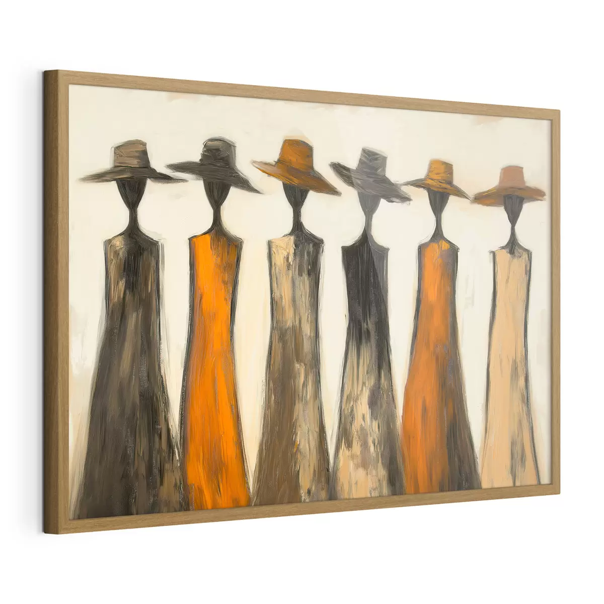 Poster Silhouettes coiffées de chapeaux f51064