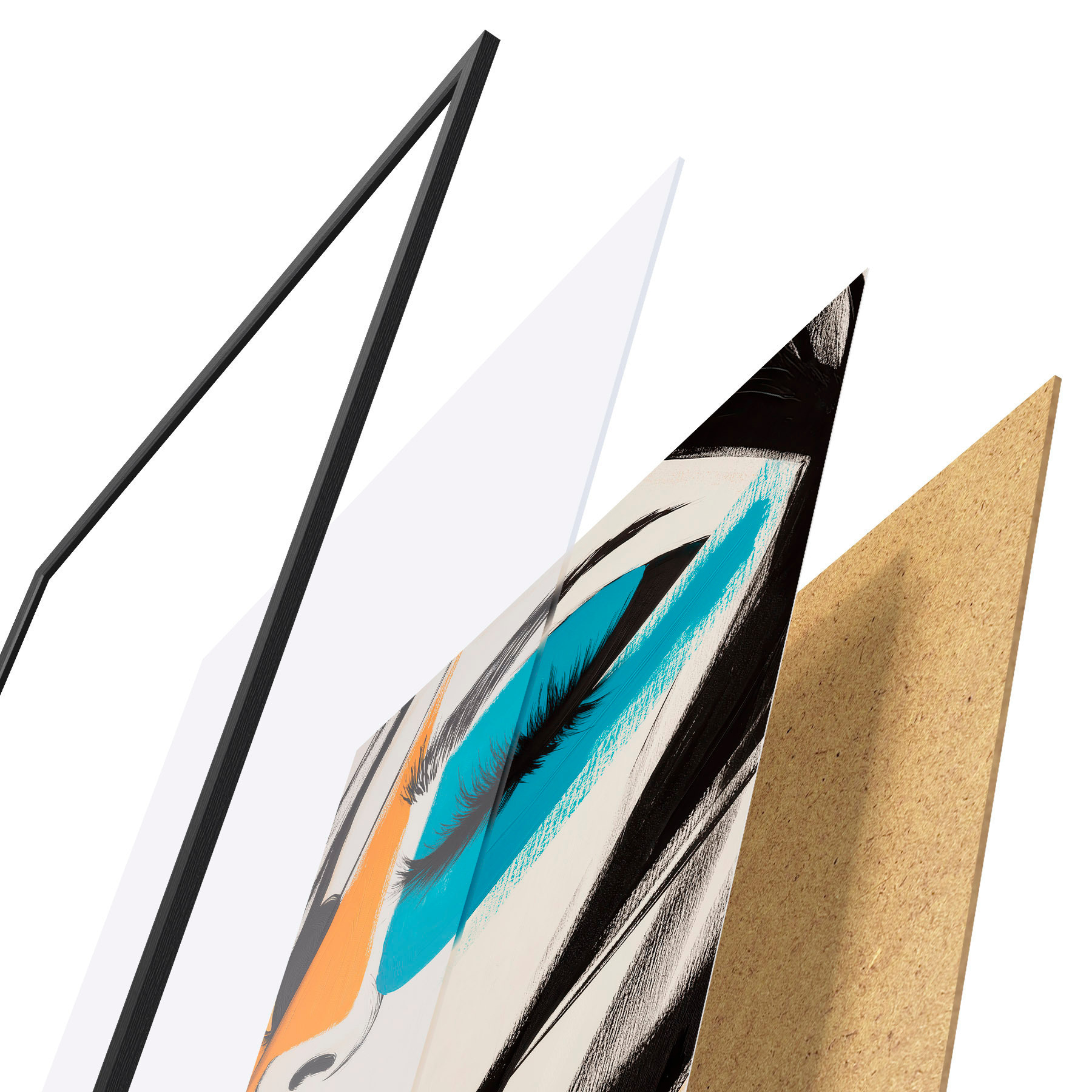 Poster Visages peints f51065