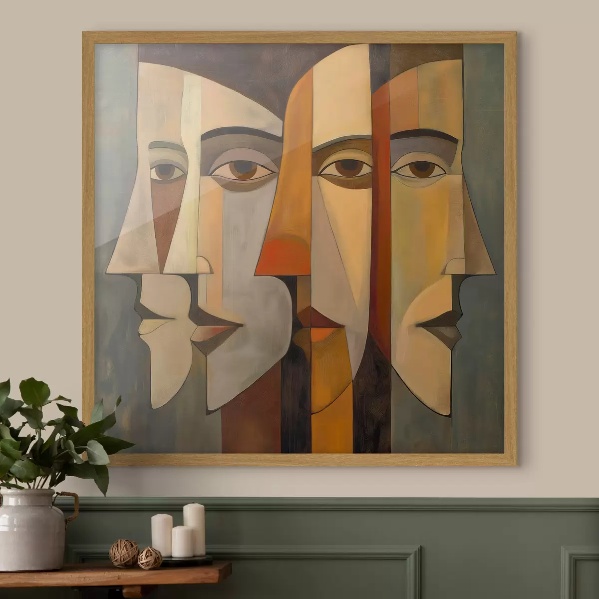 Poster Visages abstraits f51067