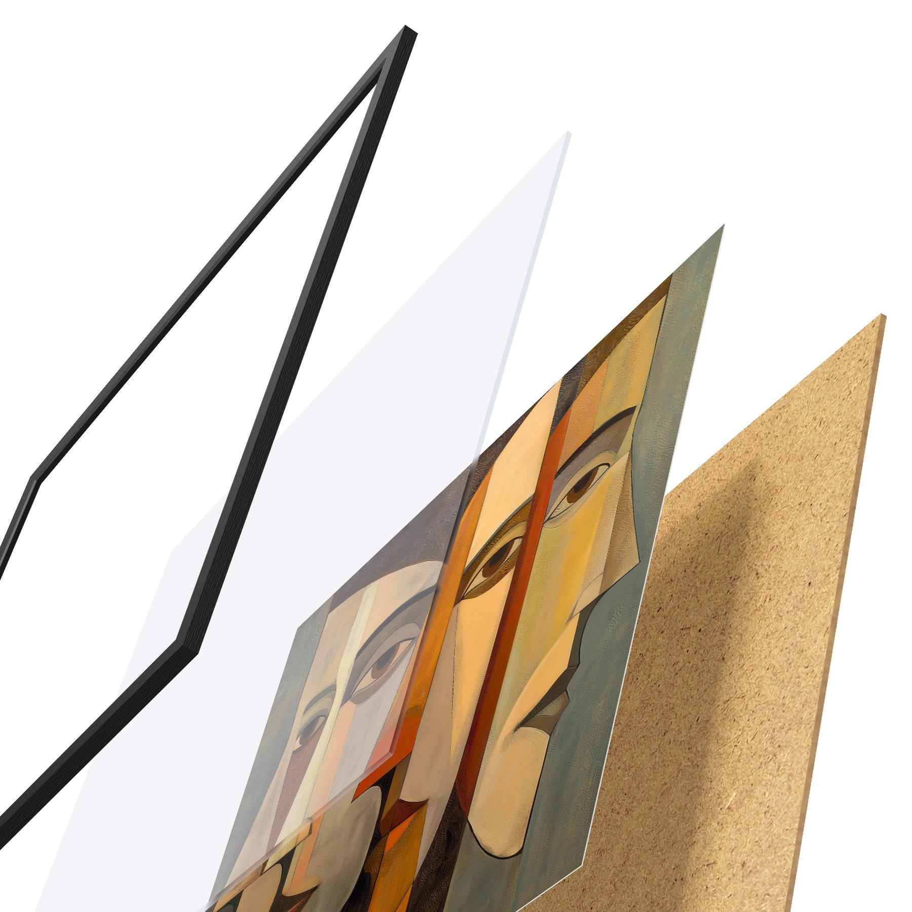 Poster Visages abstraits f51067