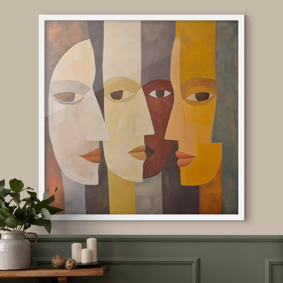 Poster Visages abstraits f51068