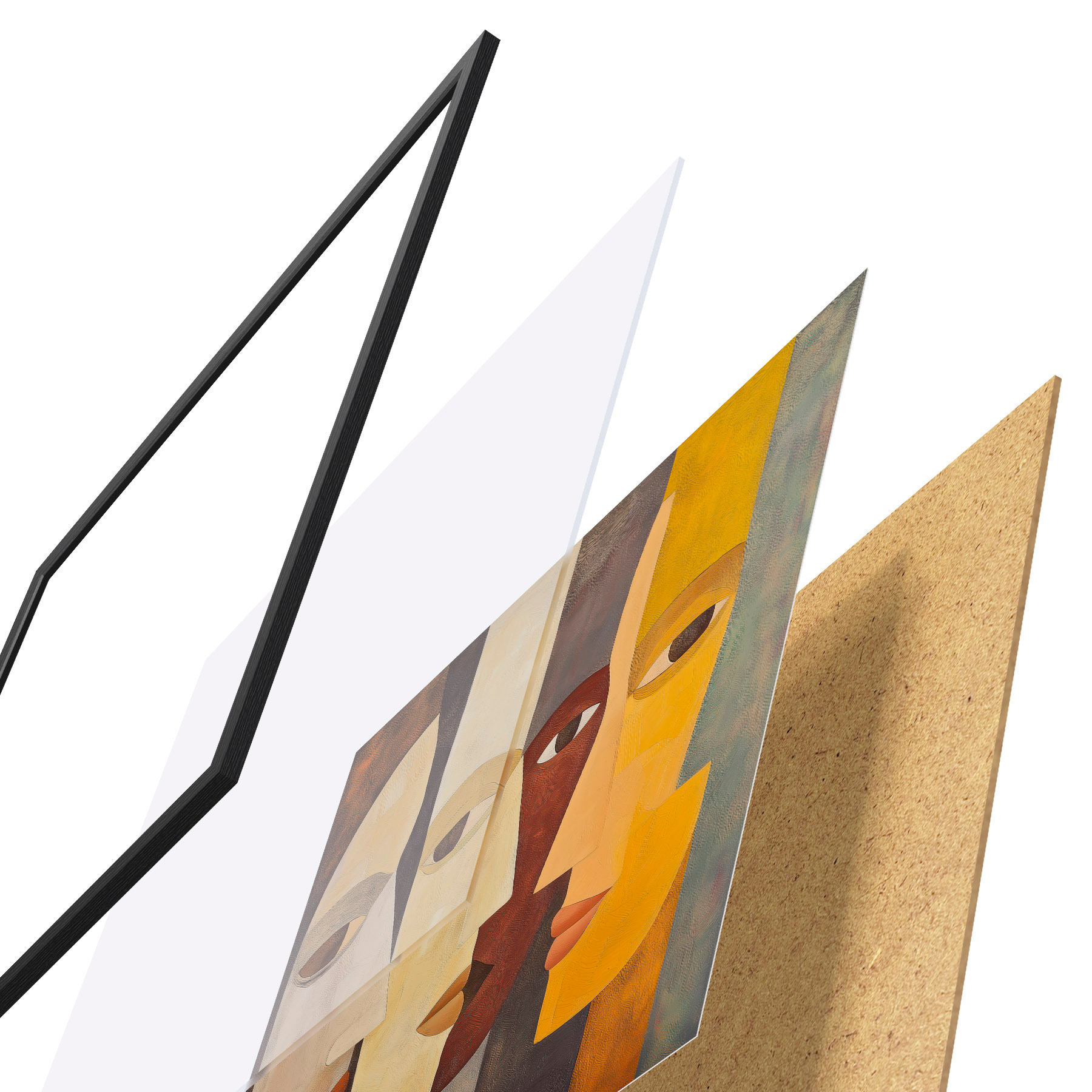 Poster Visages abstraits f51068