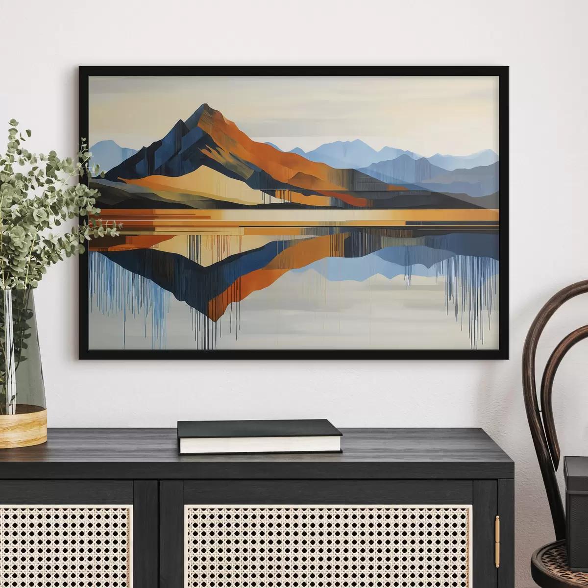Poster Des montagnes hautes en couleur f51070
