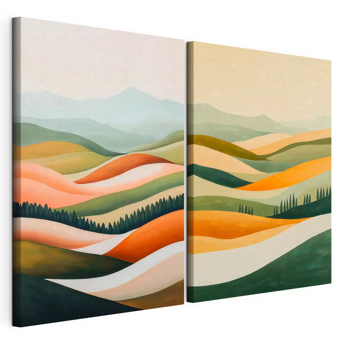 Tableau Résumé : Montagnes colorées m31081