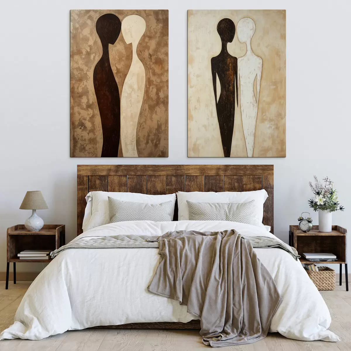 Tableau Silhouettes abstraites m31082