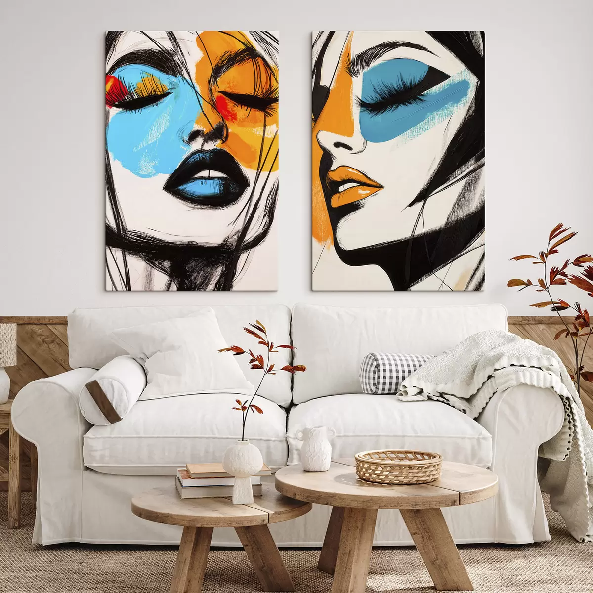 Tableau Visages peints m31083