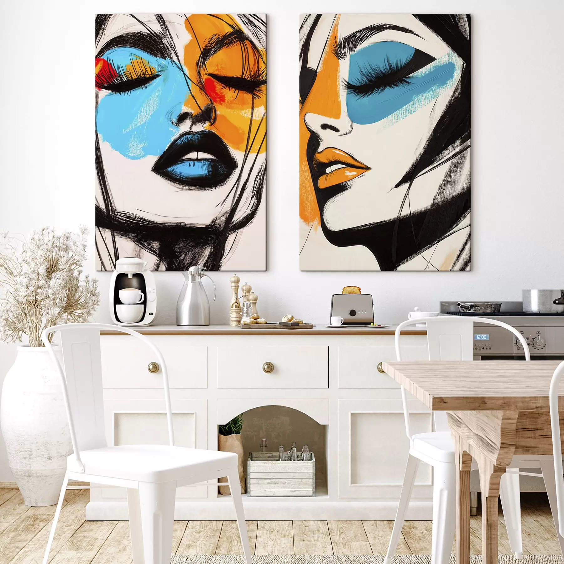 Tableau Visages peints m31083