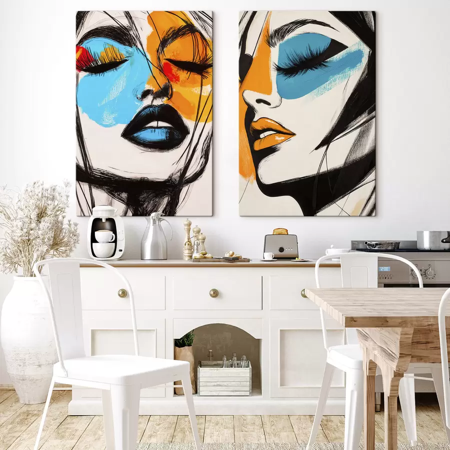 Tableau Visages peints m31083