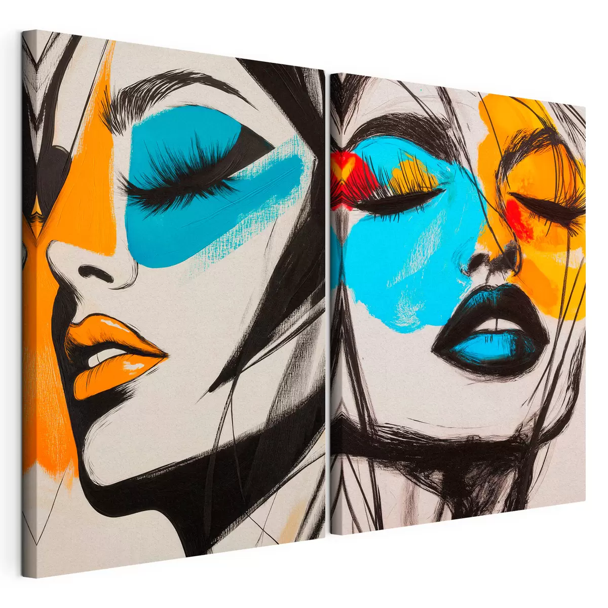 Tableau Visages peints m31083