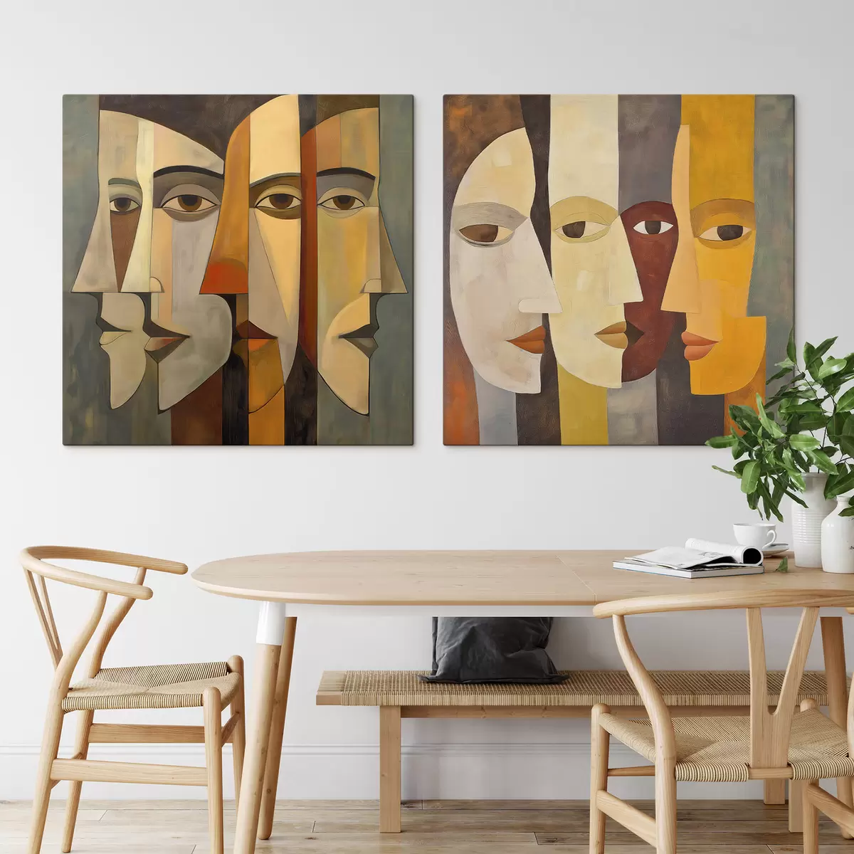 Tableau Visages abstraits m31084