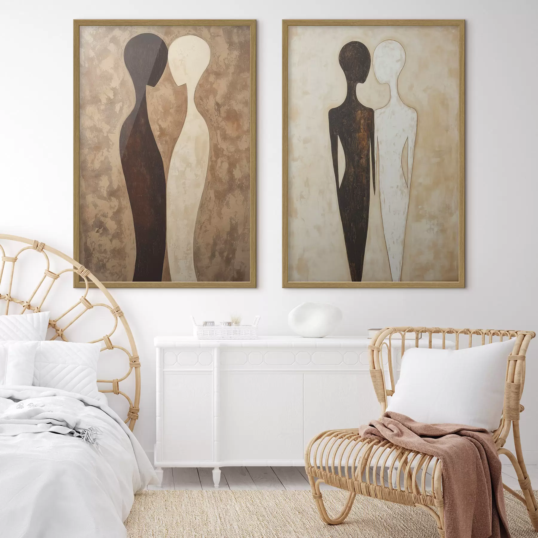 Papier peint Silhouettes abstraites d31082