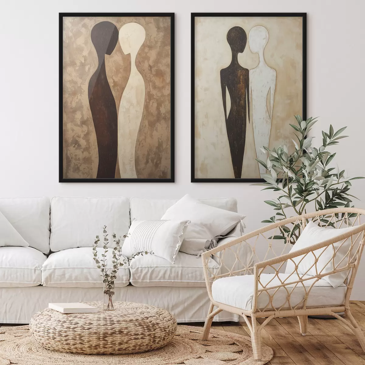 Poster Silhouettes abstraites d31082