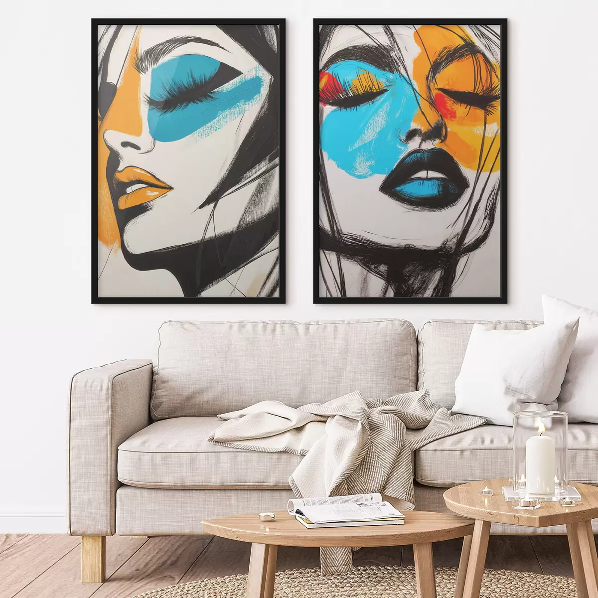 Poster Visages peints d31083