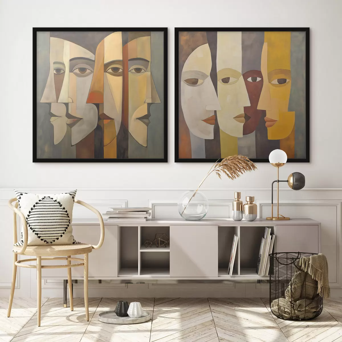 Poster Visages abstraits d31084