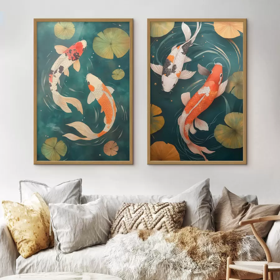 Papier peint Koi d'Orient d31087