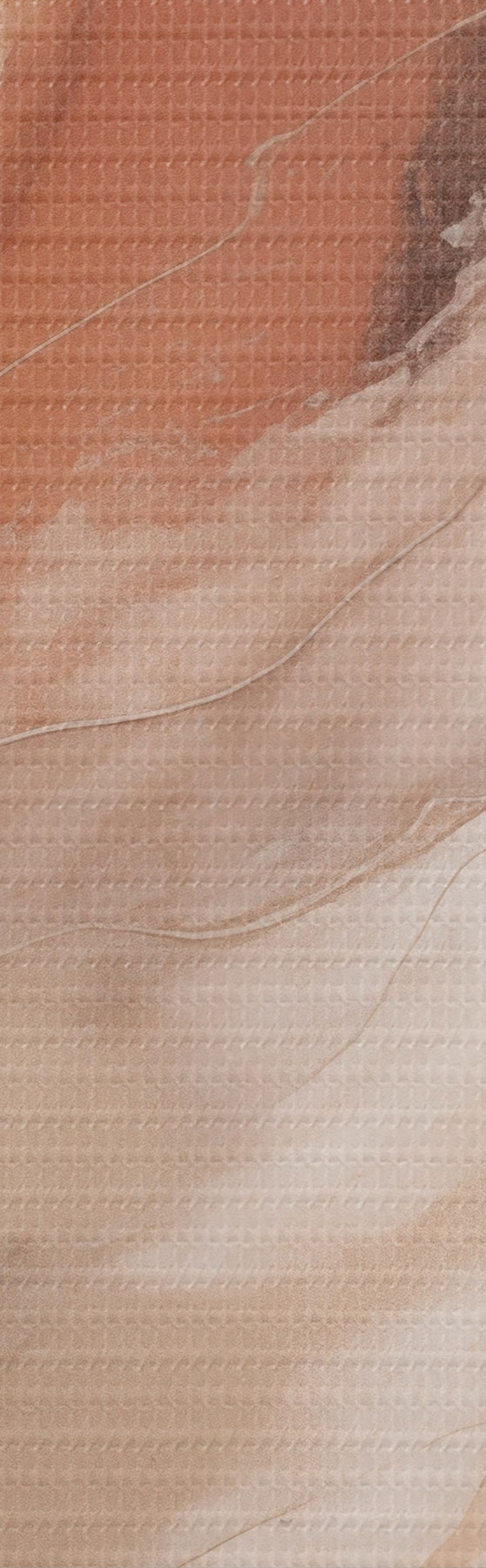 Tableau Vagues d'art fluide aux tons terracotta chauds s51085