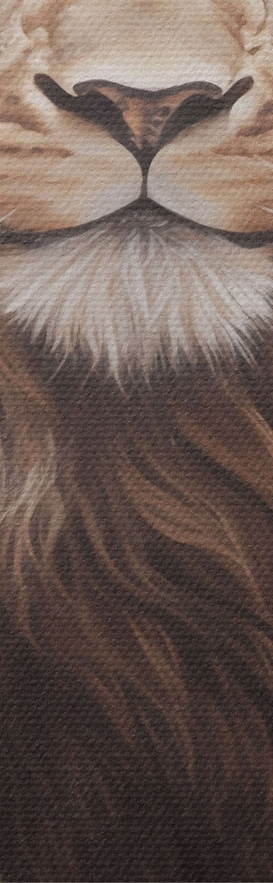 Tableau Un lion majestueux dans un intérieur sombre s51087