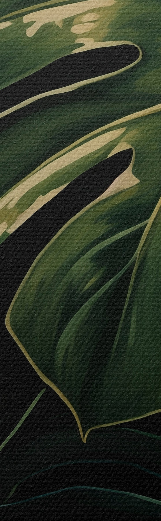 Tableau Feuilles brillantes de monstera dans les tropiques sombres s51091