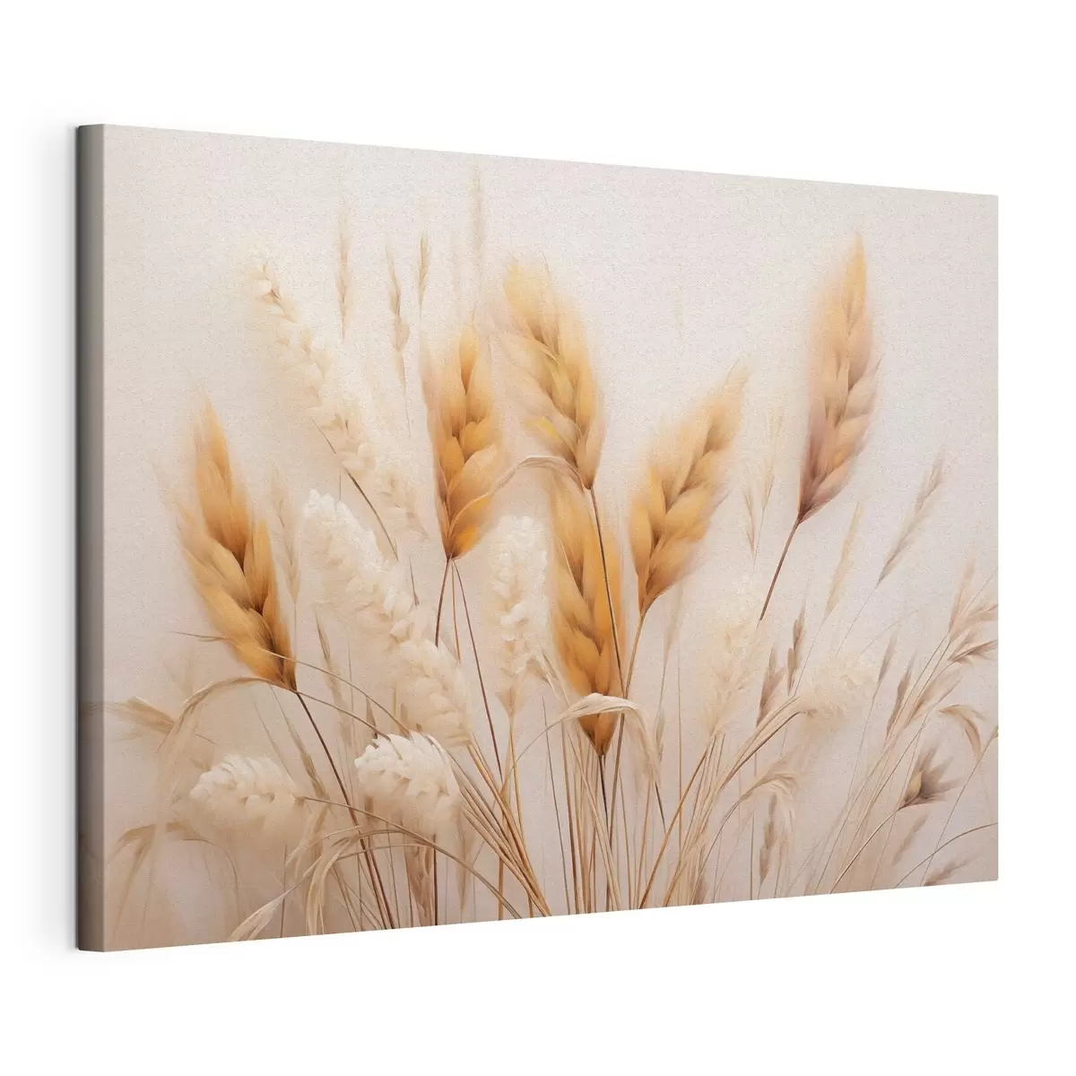 Tableau Herbe de la pampa duveteuse, style écologique s51093