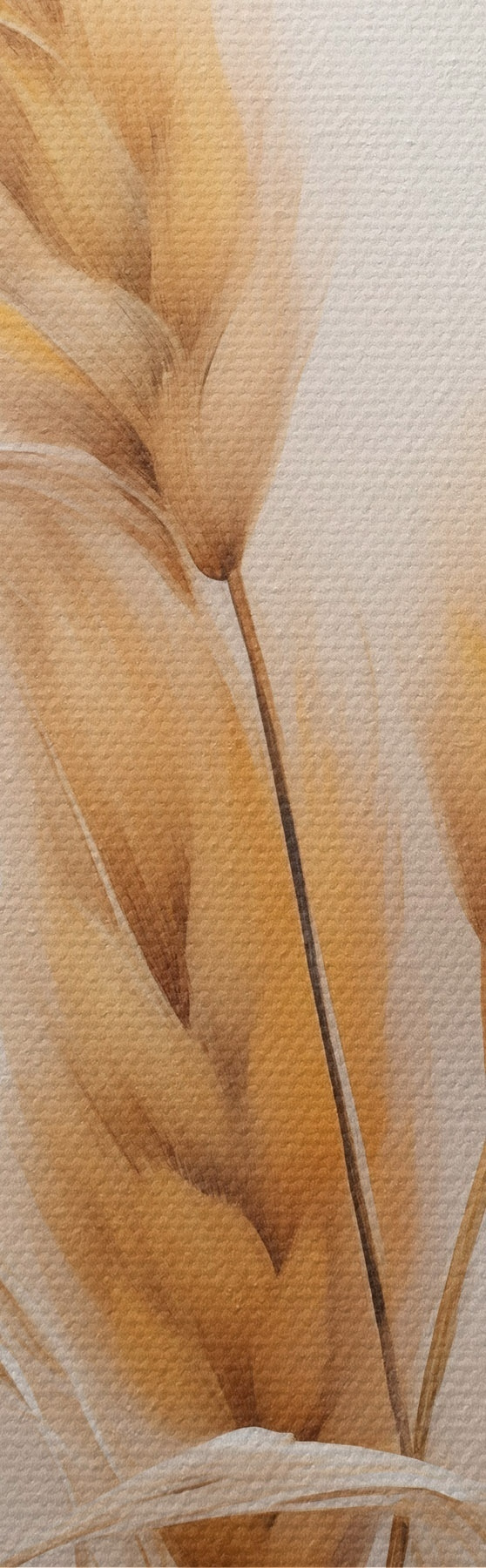 Tableau Herbe de la pampa duveteuse, style écologique s51093
