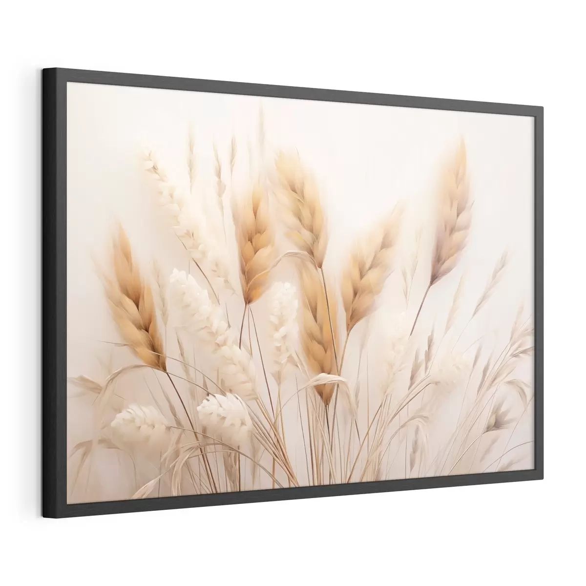 Poster Herbe de la pampa duveteuse, style écologique f51093