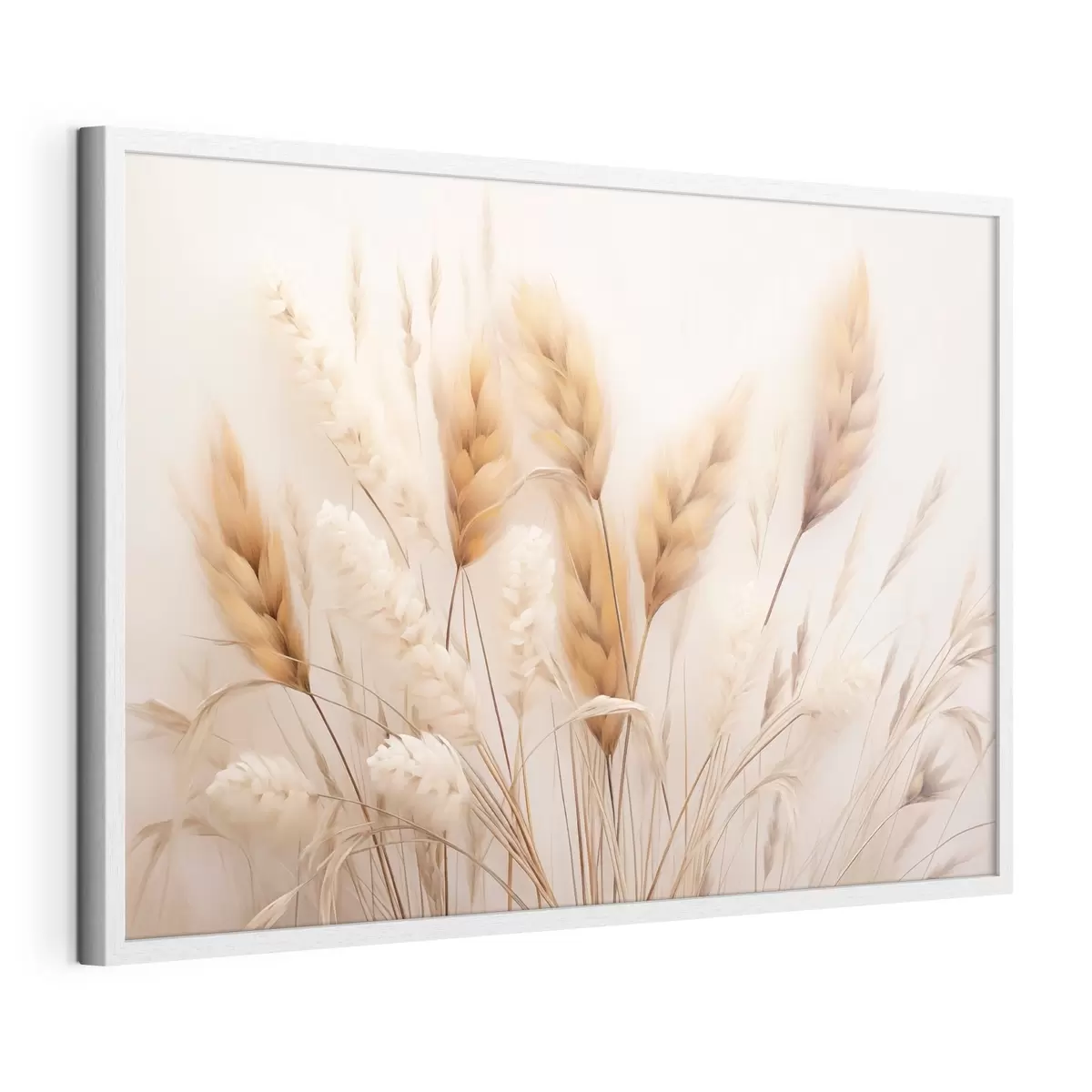 Poster Herbe de la pampa duveteuse, style écologique f51093