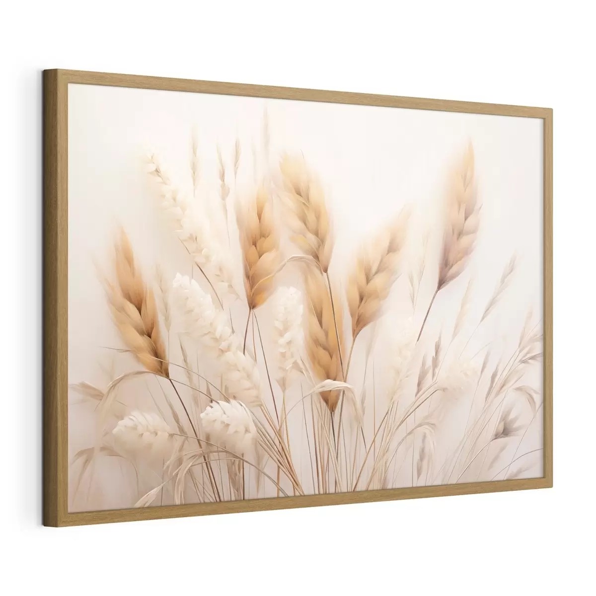 Poster Herbe de la pampa duveteuse, style écologique f51093