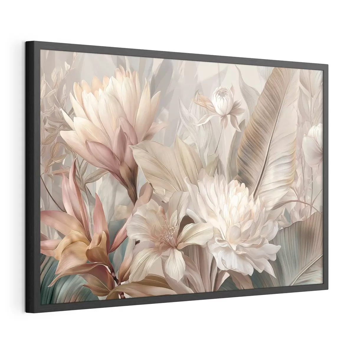 Poster Bouquet exotique aux tons pastel f51095
