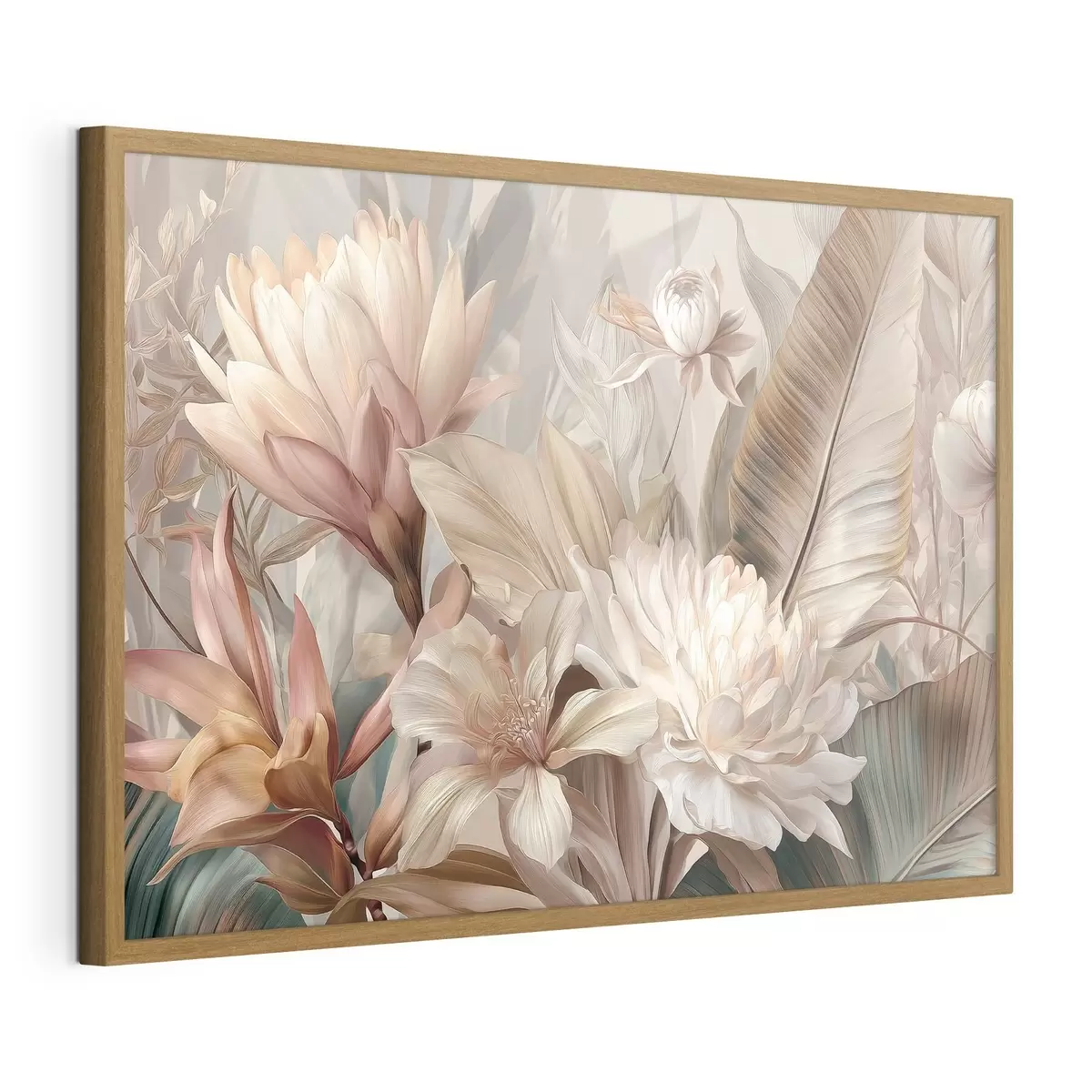 Poster Bouquet exotique aux tons pastel f51095
