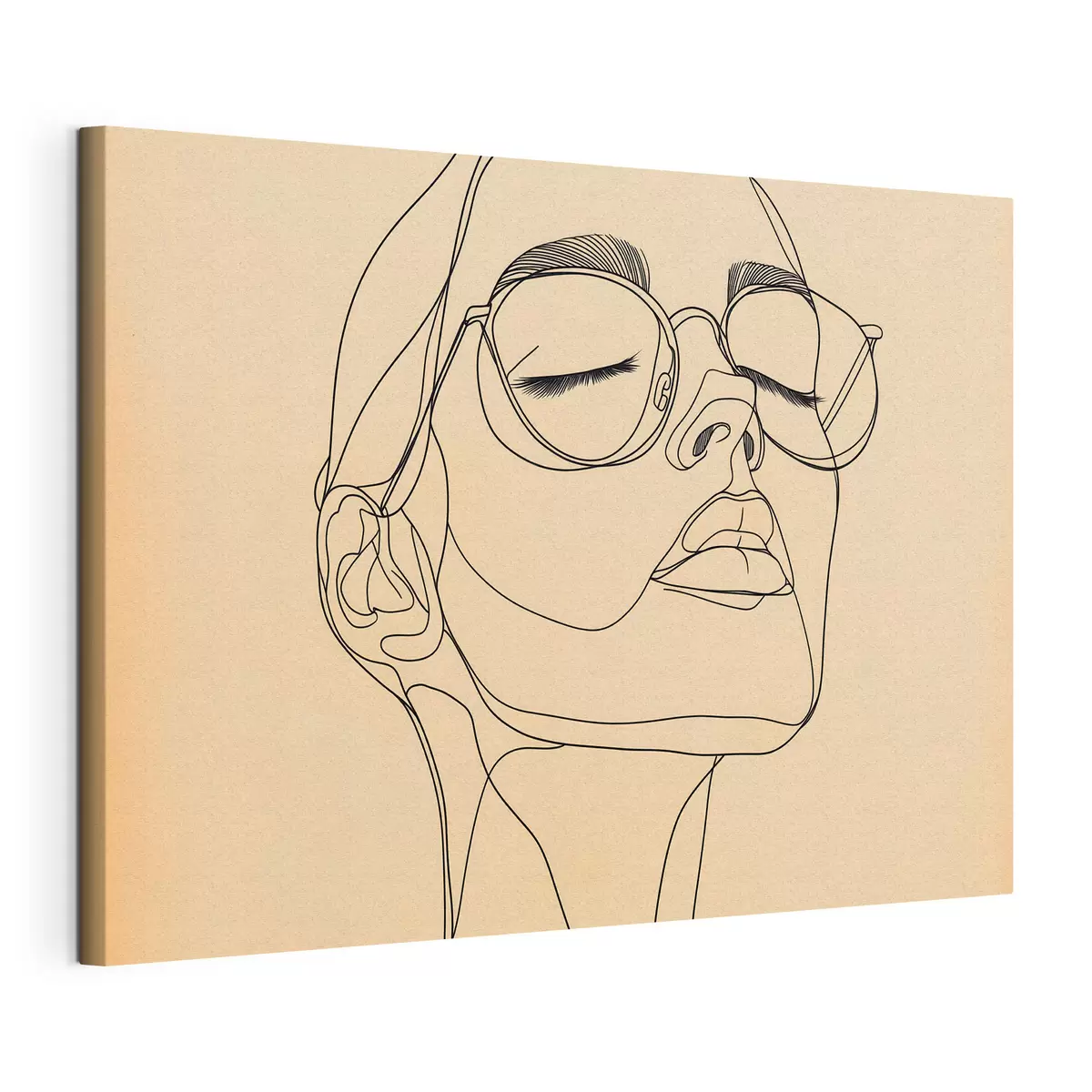 Tableau Portrait linéaire d'une femme s51145