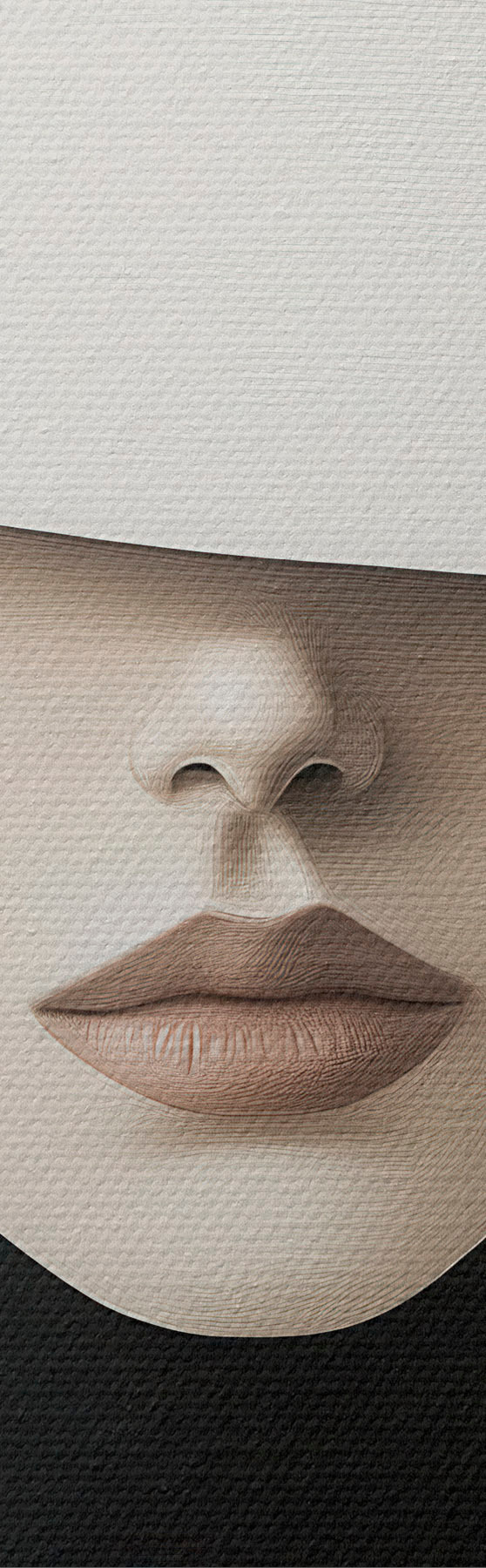 Tableau Une femme au chapeau blanc s51146