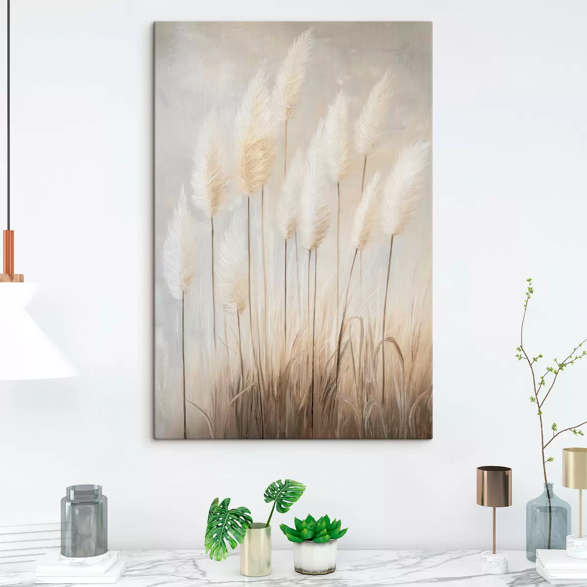 Tableau Herbe de la pampa s51150