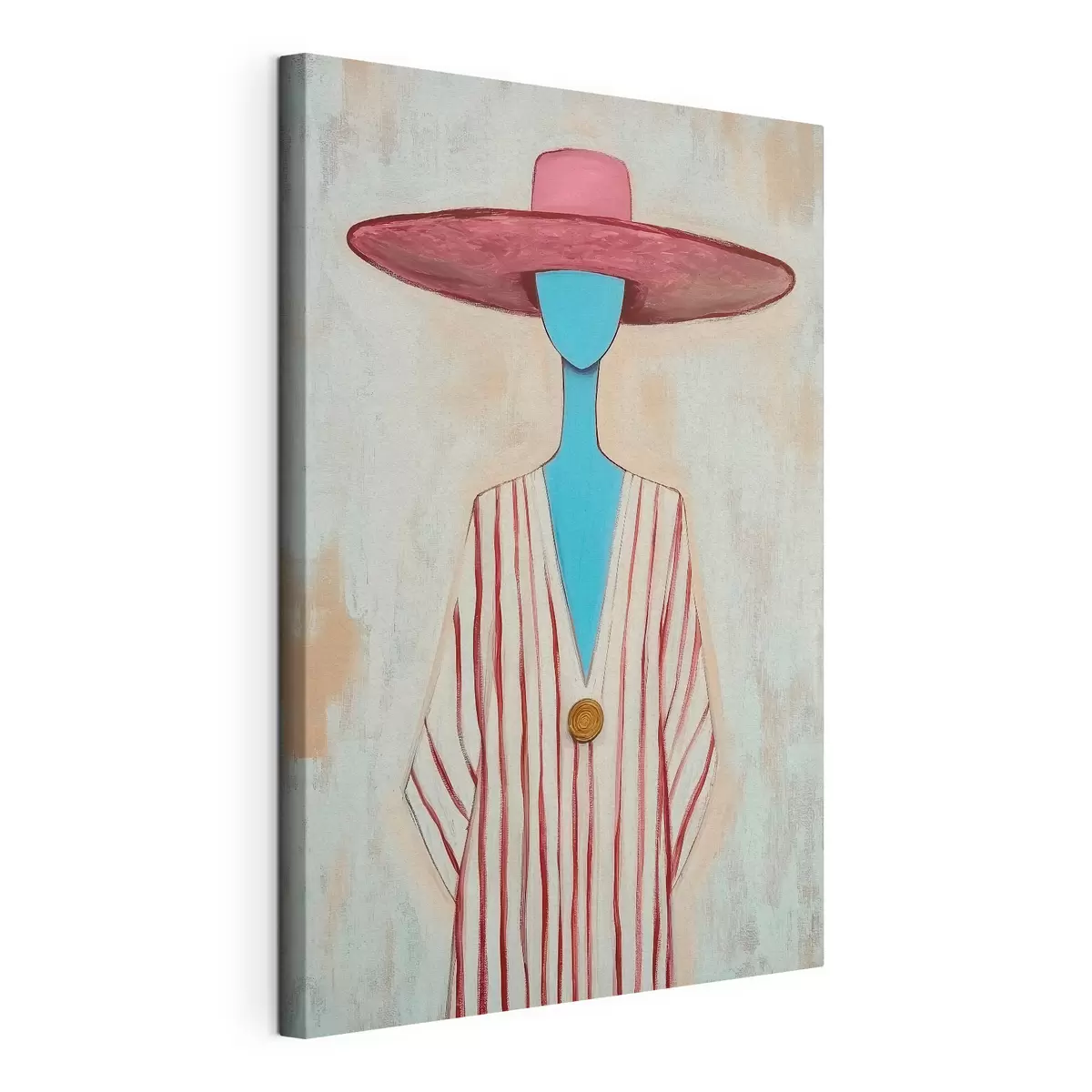 Tableau Tableau représentant une figure féminine abstraite s51152