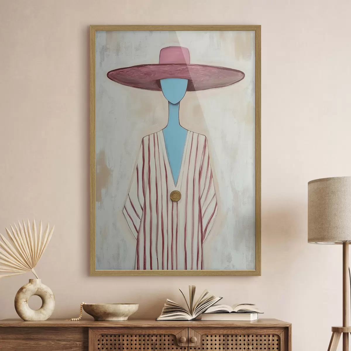 Poster Tableau représentant une figure féminine abstraite f51152