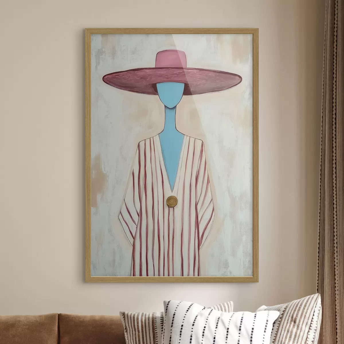 Poster Tableau représentant une figure féminine abstraite f51152