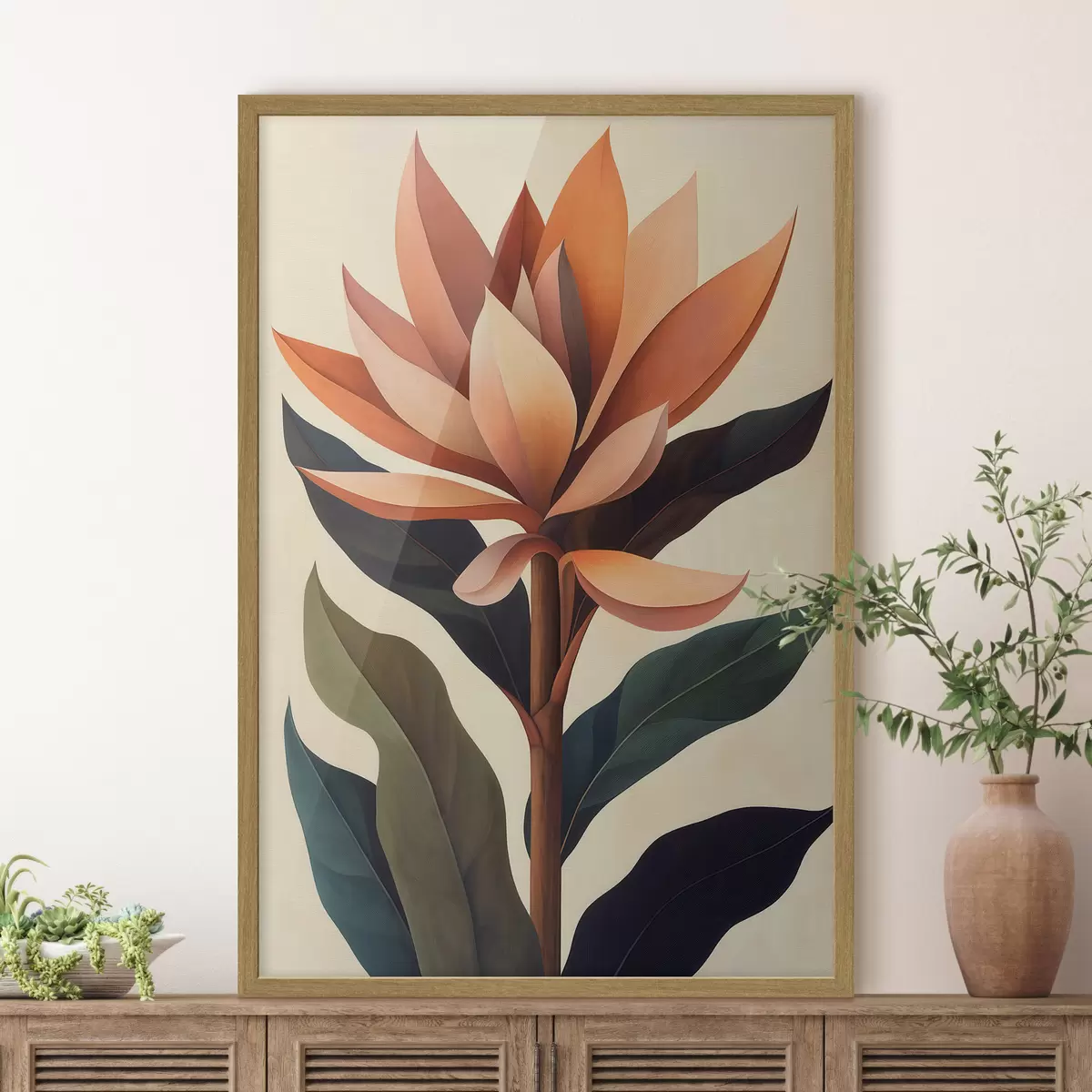 Poster Fleur abstraite f51155