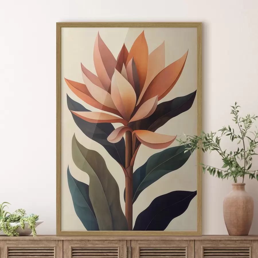 Papier peint Fleur abstraite f51155