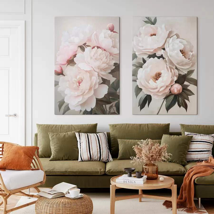 Tableau Pivoines m31104