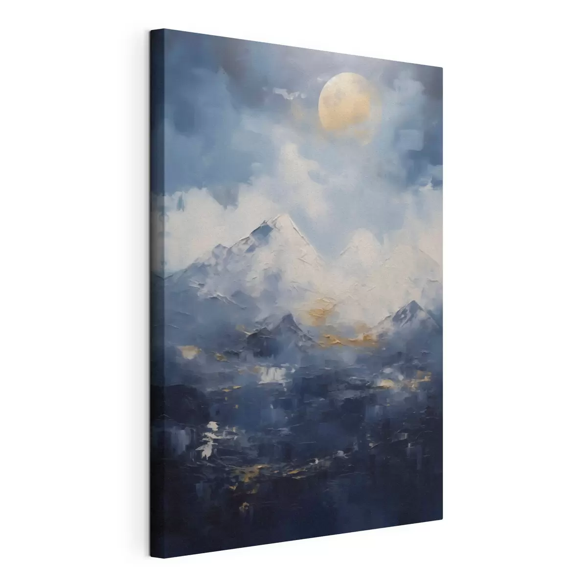Tableau Paysage de montagne nocturne, d'après un tableau s51165